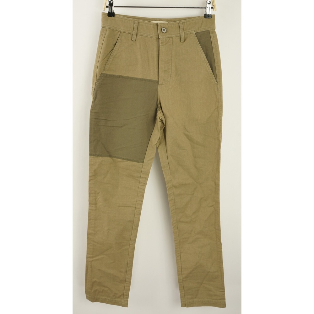 New BALDWIN Carter Men's 28 x 30 Brown Green Canvas Outdoor Button Fly Pants